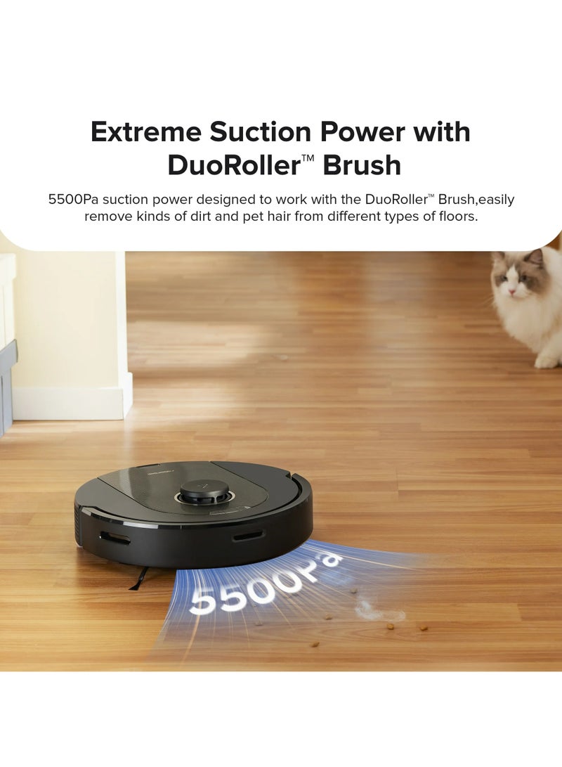 roborock - Robot Vacuum And Mop With Auto-Empty Dock, 770ml Large Dustbin For Pet Hair 2.4 L 60 W Q5 Pro+ Black - Image 1