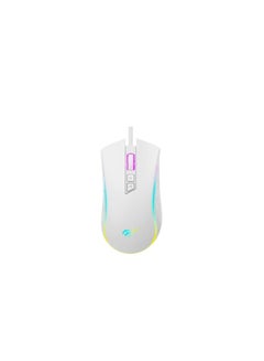 havit MS1034 RGB Backlit Programmable Gaming Mouse, A725F chip, 7 Buttons, White | HVMS-MS1034-WHM  - Image 1