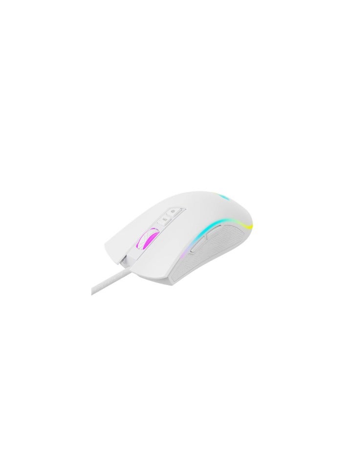 هافيت ماوس ألعاب سلكي أبيض Ms1034  - Image 4