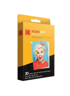Kodak 2 x 3" Zink Photo Paper (20 Sheets) Printomatic  - Image 1