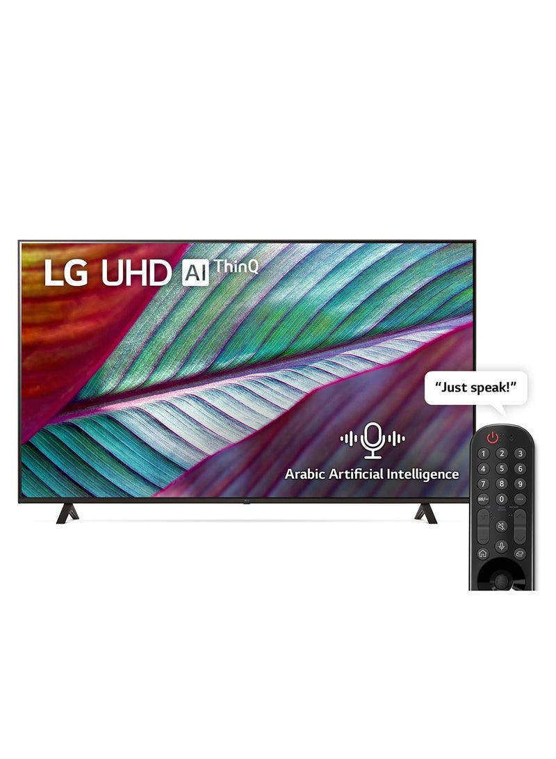 LG 55 inch 4K UHD TV With AI ThinQ, Dolby Vision, HDR10 With 2.0 Channel 600 Watts Soundbar, Bluetooth, USB, FM Radio 55UR78006LL+SOUNDBAR Black 55UR78006LL+SOUNDBAR Black  - Image 2