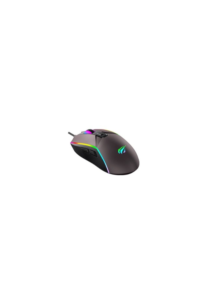 havit Gaming Mouse Rgb 1200-7200 Dpi (Ochre) Ms1028 - Image 2