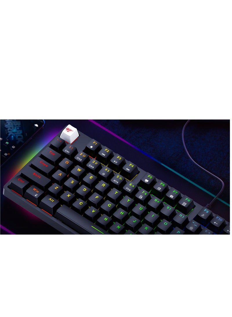 havit - Rgb Mechanical Gaming Keyboard Black Kb890L - Image 1