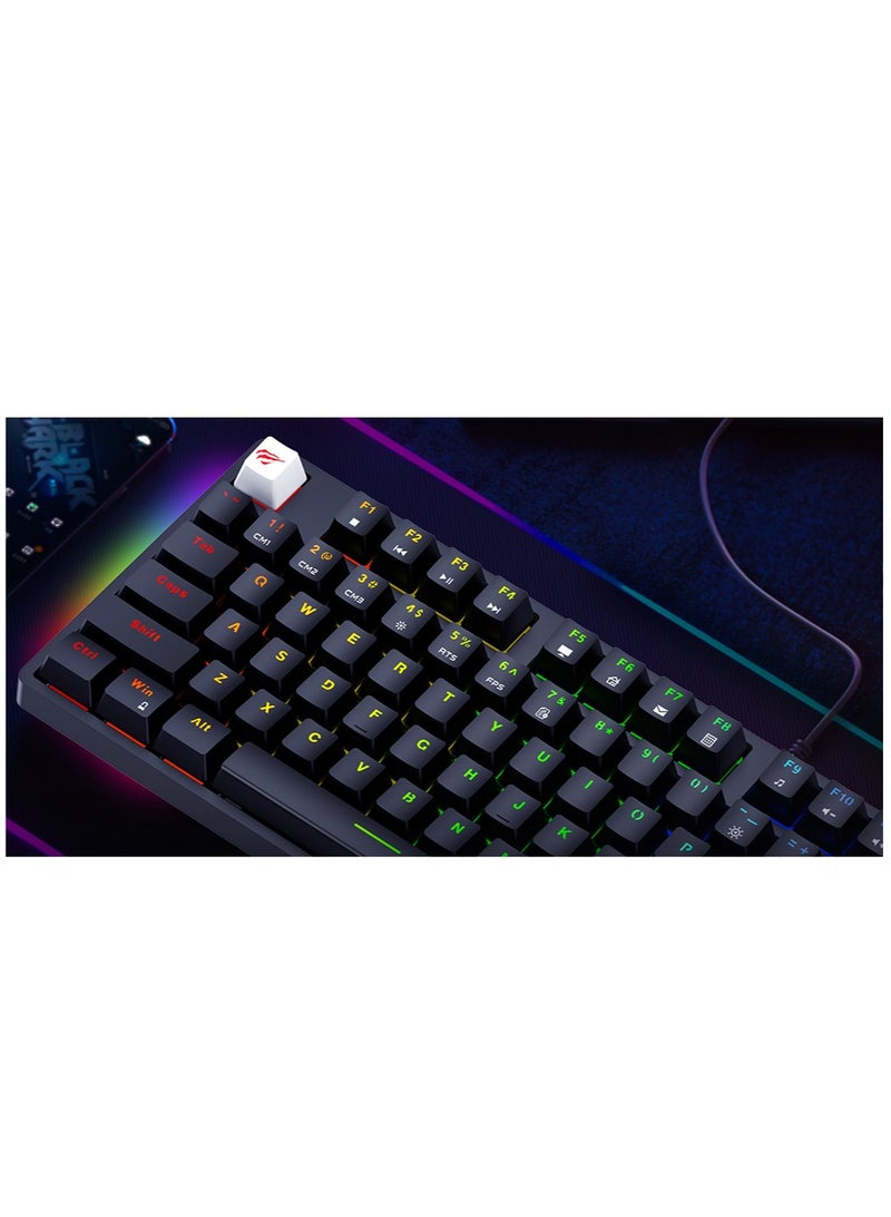 havit - Rgb Mechanical Gaming Keyboard Black Kb890L - Image 1