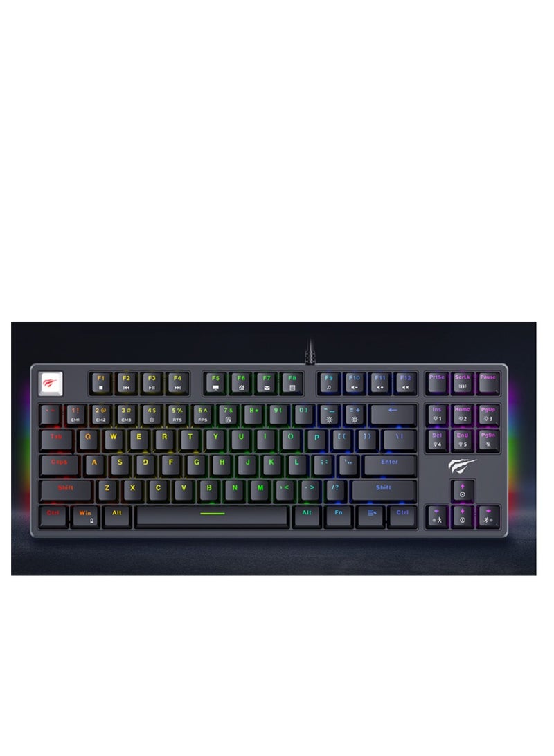 havit - Rgb Mechanical Gaming Keyboard Black Kb890L - Image 1