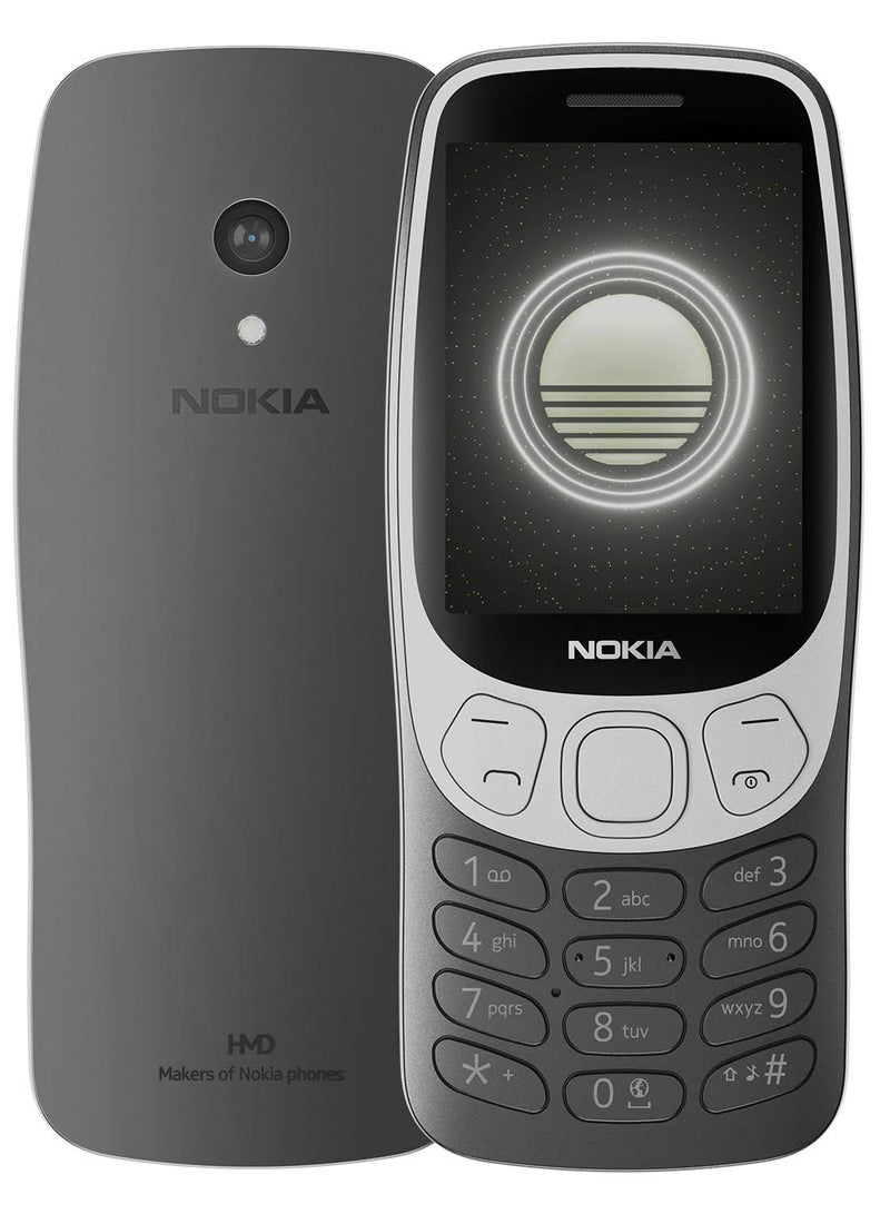 NOKIA - 3210 Dual SIM Grunge Black 64MB RAM 128MB 4G - Middle East Version - Image 1