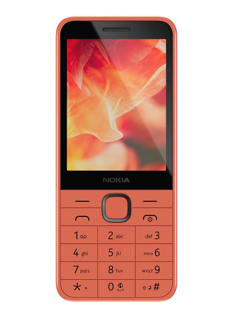 نوكيا - 215 ثنائي الشريحة، خوخي، 64 ميجابايت من ذاكرة الوصول العشوائي، 128 ميجابايت، 4G - إصدار الشرق الأوسط - Image 1