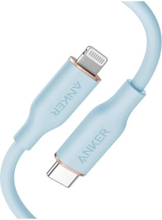 Anker USB-C to Lightning Cable, 641 Cable (Misty Blue, 3ft -0.9m ), MFi Certified, Powerline III Flow Silicone Fast Charging Cable for iPhone 13 13 Pro 12 11 X XS XR 8 Plus (Charger Not Included) Blue - pnsku/N70090574V/45/_/1720405934/31ca2a8c-5c4e-4dc6-8798-4ef321a7a81e