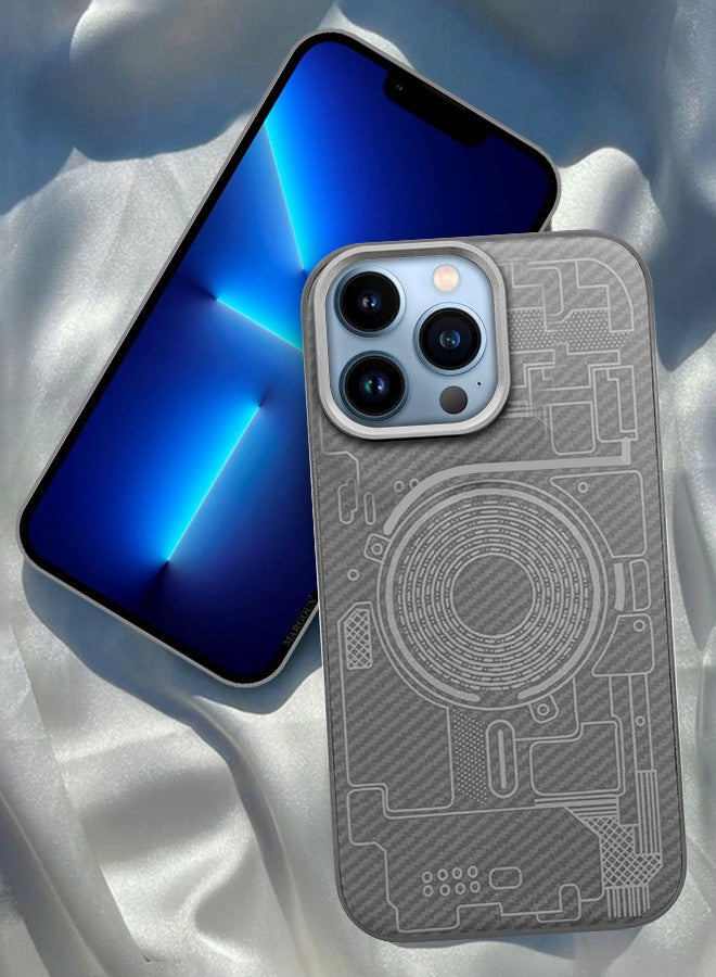 مارجون For iPhone 13 Pro Max Case Carbon Fiber Made Slim And Light Shockproof Phone Cover Military-Grade Protection MIX4 - Image 1