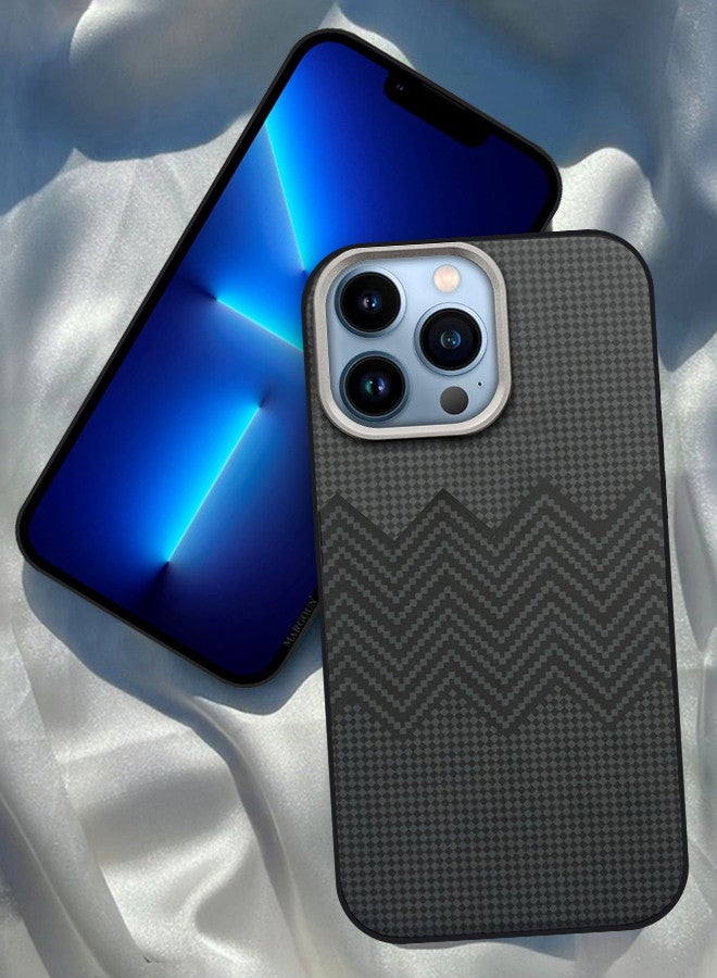مارجون For iPhone 13 Pro Max Case Carbon Fiber Made Slim And Light Shockproof Phone Cover Military-Grade Protection MIX2 - Image 1