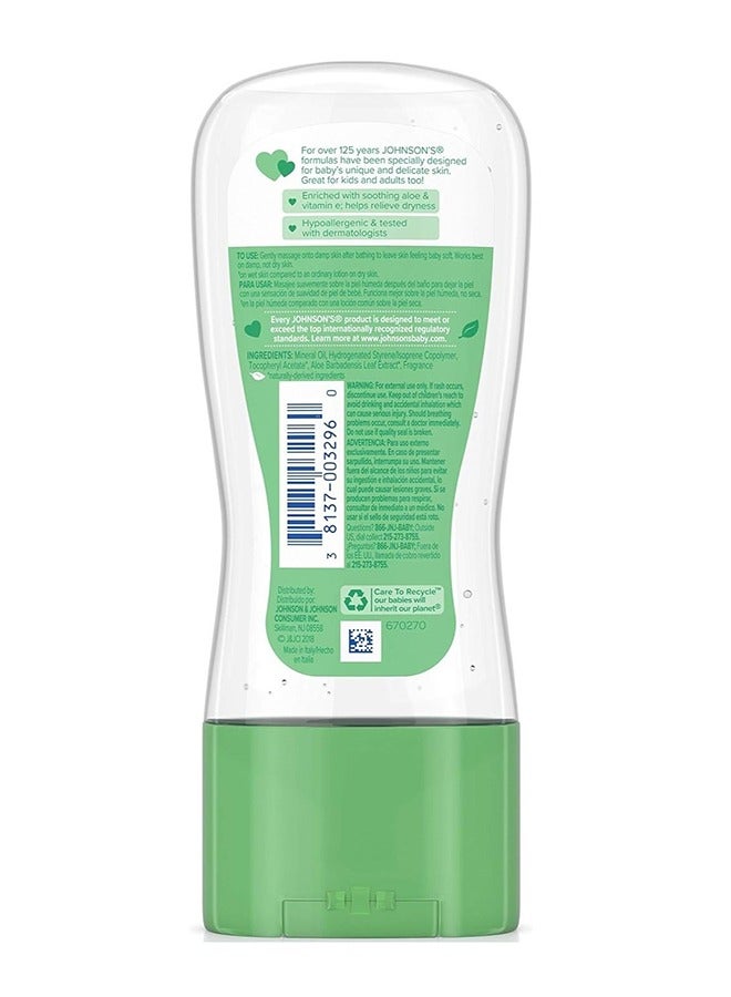 Johnson's - Baby Oil Gel With Aloe Vera And Vitamin E, 6.5 Fl Oz - Image 1