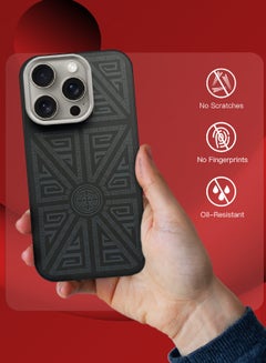 MARGOUN For iPhone 15 Pro 3 Pack Case And 2 Screen Protectors Carbon Fiber Made Slim And Light Shockproof Phone Cover Military-Grade Protection MIX3  - Image 4