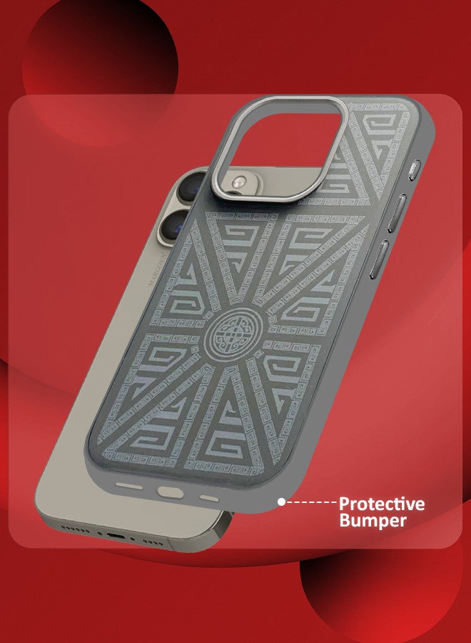 مارجون غطاء آيفون 15 برو مصنوع من ألياف الكربون نحيف وخفيف مقاوم للصدمات حماية من الدرجة العسكرية - Image 2