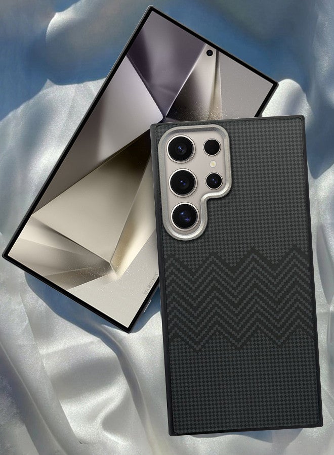 MARGOUN For Samsung Galaxy S24 Ultra Case Carbon Fiber Made Slim And Light Shockproof Phone Cover Military-Grade Protection MIX2 - Image 1