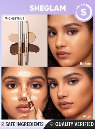 Fine Line 2-In-1 Nose Contour & Highlight Pen - Chestnut Multicolor - pnsku/N70090696V/45/_/1720415080/d7418b72-371a-4d0e-a363-fd1dea3f1d7f