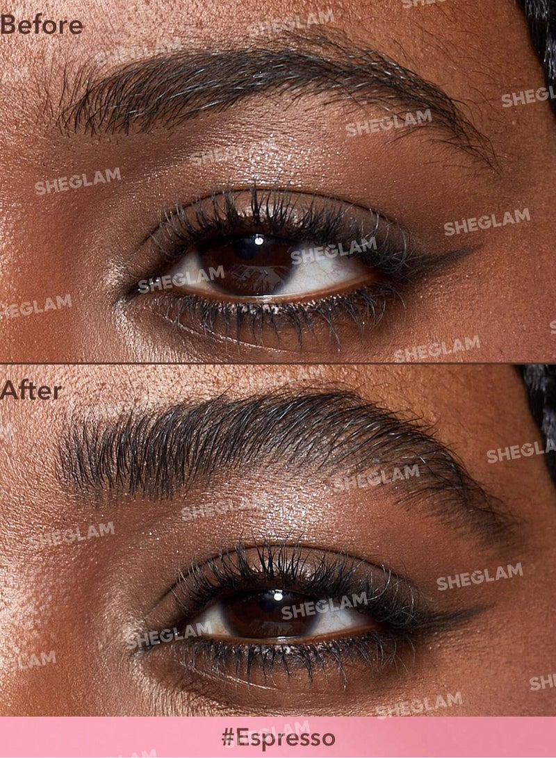 SHEGLAM Brow-Fection Angled Brush & Dip - Espresso Espresso  - Image 2