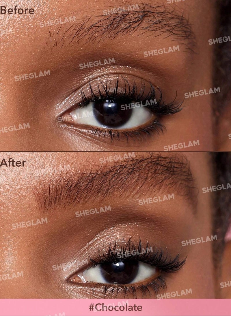 SHEGLAM - Brow Fection Angled Brush & Dip - Chocolate Chocolate - Image 1