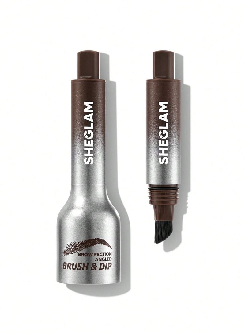 SHEGLAM - Brow Fection Angled Brush & Dip - Chocolate Chocolate - Image 1