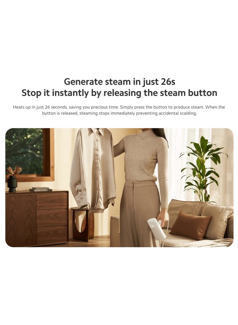 Xiaomi - Handheld Garment Steamer | Foldable | Die-cast aluminum panel | 2-in-1 design for Horizontal or Vertical | 160 ml 1300 W MJGTJ02LF White - Image 1