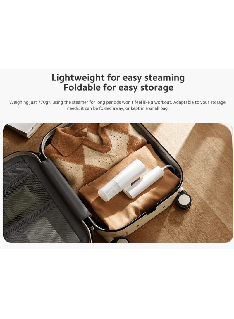 Xiaomi - Handheld Garment Steamer | Foldable | Die-cast aluminum panel | 2-in-1 design for Horizontal or Vertical | 160 ml 1300 W MJGTJ02LF White - Image 1