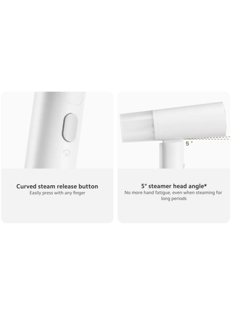 Xiaomi - Handheld Garment Steamer | Foldable | Die-cast aluminum panel | 2-in-1 design for Horizontal or Vertical | 160 ml 1300 W MJGTJ02LF White - Image 1