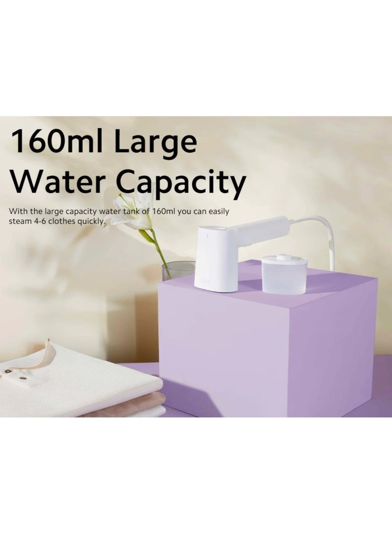 Xiaomi - Handheld Garment Steamer | Foldable | Die-cast aluminum panel | 2-in-1 design for Horizontal or Vertical | 160 ml 1300 W MJGTJ02LF White - Image 1