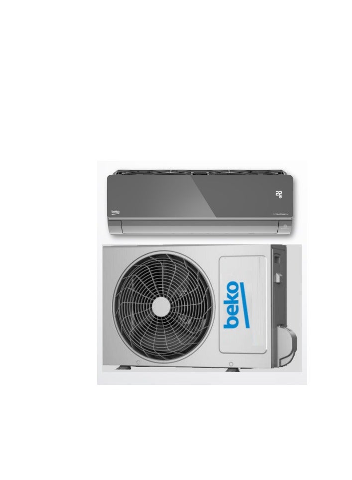 Beko Split Air Conditioner (1.5 HP) Heating and Cooling Pro Smart Inverter ultra-fast cooling & Heating Wi-Fi BIHT125W0SX BIHT125W0SX Silver  - Image 2
