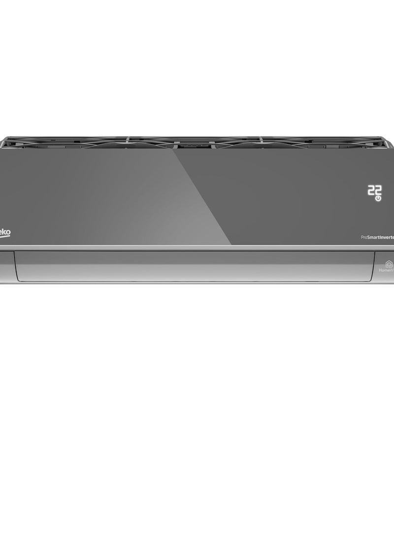 Beko Split Air Conditioner (1.5 HP) Heating and Cooling Pro Smart Inverter ultra-fast cooling & Heating Wi-Fi BIHT125W0SX BIHT125W0SX Silver  - Image 1