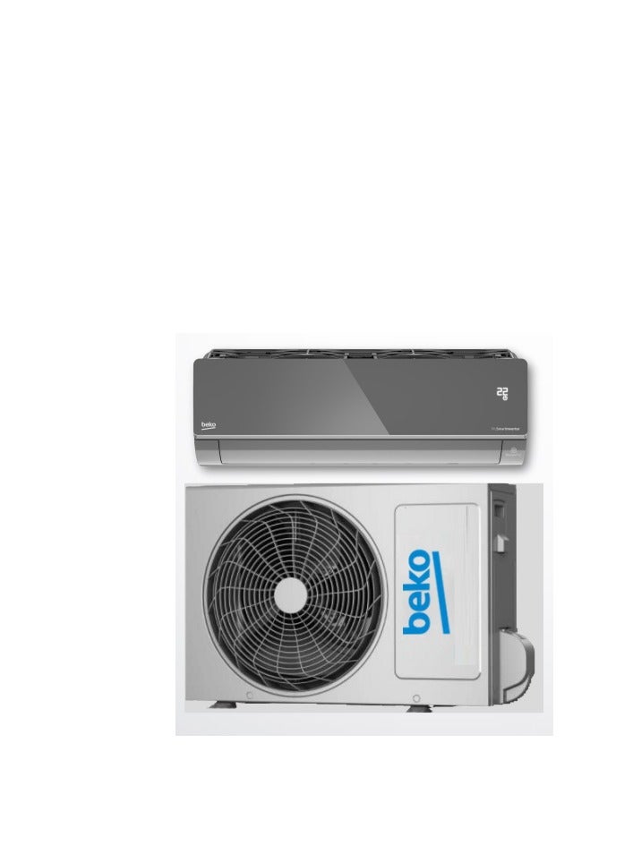 بيكو Split Air Conditioner (3 HP) Heating and Cooling Pro Smart Inverter ultra-fast cooling & Heating Airflow Volume 1200 m³/h  Wi-Fi BIHT245W0S BIHT245W0S Silver  - Image 2