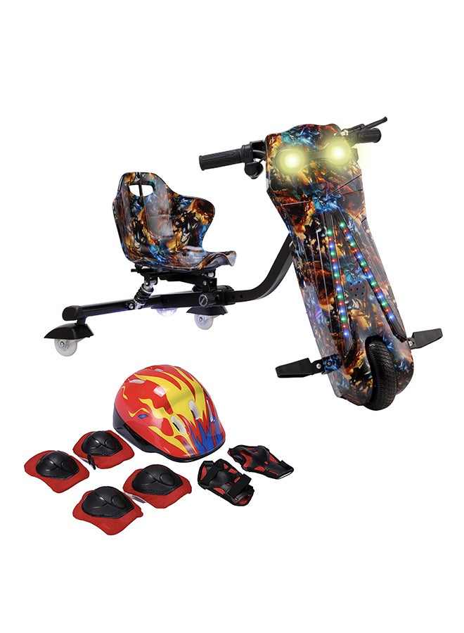 MYTOYS 36V Drifting Scooter 3 Wheel Electric Scooter - 3 Driving Modes- Bluetooth- Speaker- Lights - Shock Absorber Safety Gears Speed Up To 20KM/h (MT143)  - Image 1