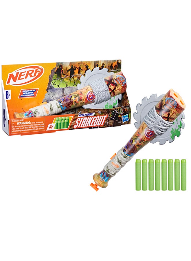 Nerf Zombie Strikeout Dart Blaster, 8 Nerf Elite Darts, Foam Blade, Pull Back Priming, Outdoor Games, Ages 8+ - pnsku/N70090789V/45/_/1720420354/750c6386-e4eb-4e29-bdde-e5b4ab2e8af0