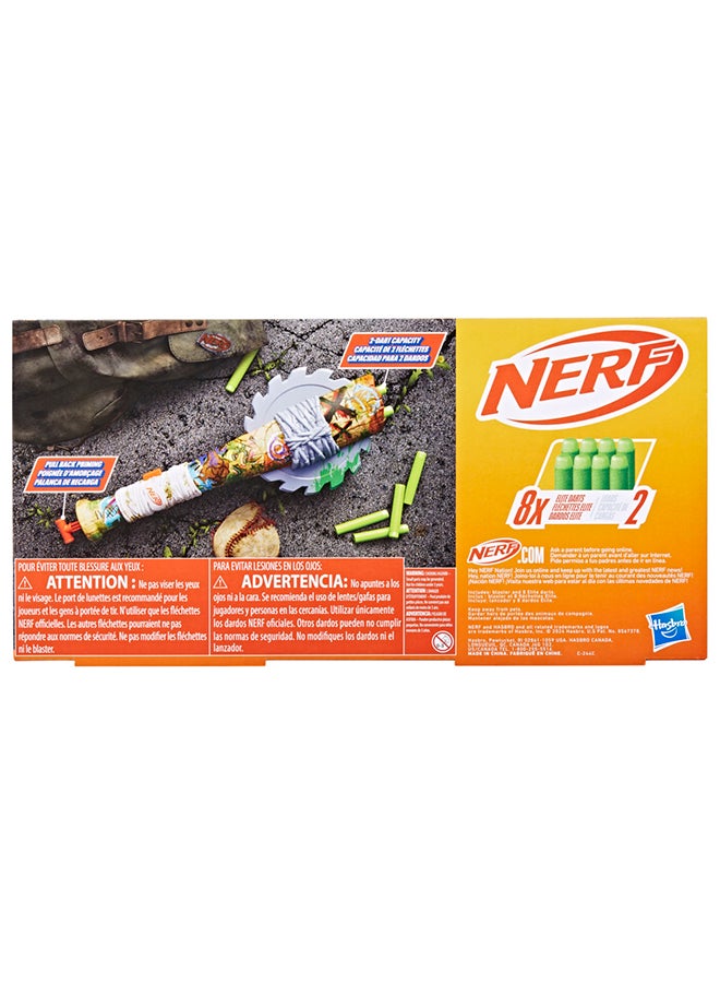 Nerf Zombie Strikeout Dart Blaster, 8 Nerf Elite Darts, Foam Blade, Pull Back Priming, Outdoor Games, Ages 8+ - pnsku/N70090789V/45/_/1720420359/1e36d359-91f2-424d-b749-082cd8b78541