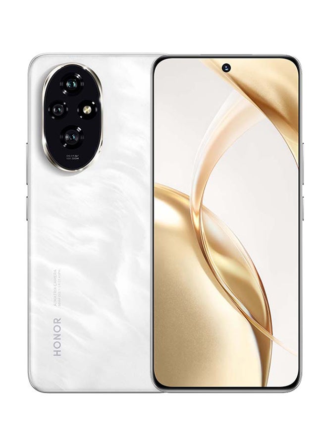 Honor 200 Dual Sim Moonlight White 12GB RAM+256GB 5G-KSA Version - Image 1