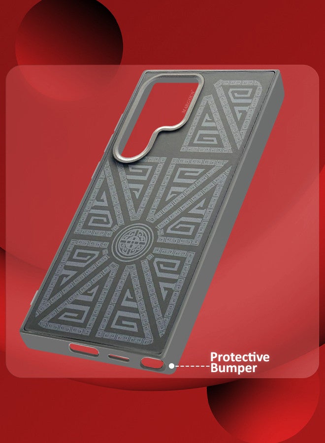 MARGOUN For Samsung Galaxy S24 Ultra 2 Pack Case And Screen Protector Carbon Fiber Made Slim And Light Shockproof Phone Cover Military-Grade Protection MIX4 - Image 2