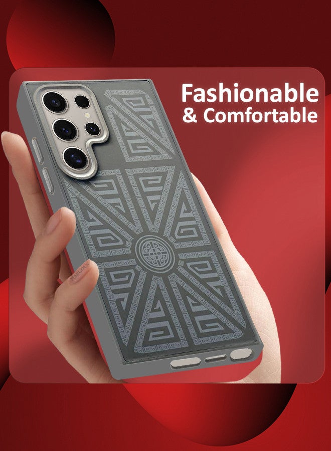 MARGOUN For Samsung Galaxy S24 Ultra 2 Pack Case And Screen Protector Carbon Fiber Made Slim And Light Shockproof Phone Cover Military-Grade Protection MIX4 - Image 4