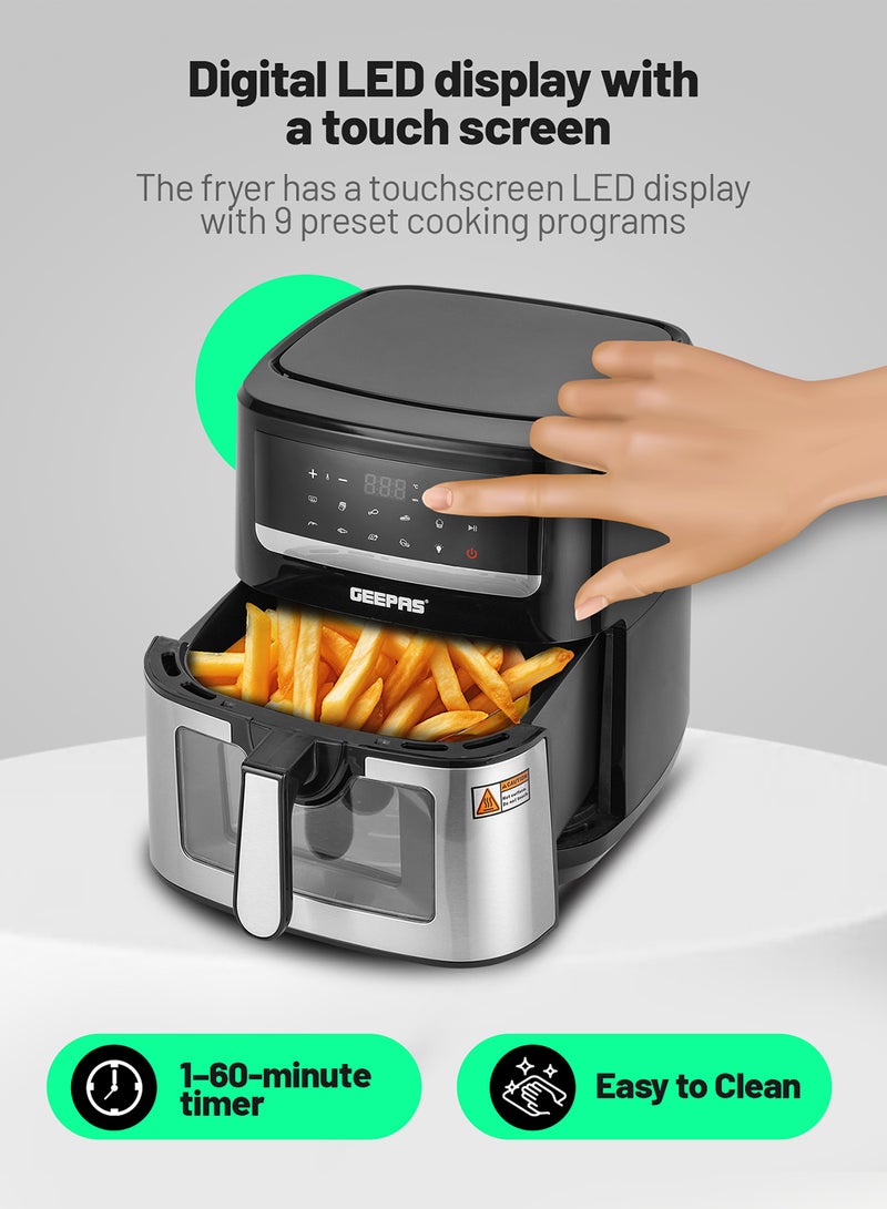 Double Heating Digital Air Fryer 9.2 L Vortex Frying Technology | Digital Display 1-60 Min Timer| 9 Preset Programs For Fries, Steak, Chicken & more | 2 Years Warranty 9.2 L 2150 W GAF37544 Black/Silver - pnsku/N70090855V/45/_/1721731776/c36cc59d-90c3-4aef-80e9-7497a750755a