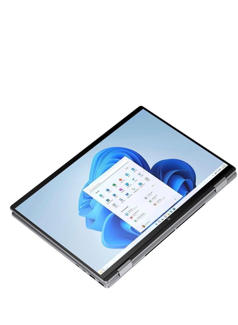HP - Envy 2-in-1 (Upgraded Version) Laptop With 16-Inch Display, AMD Ryzen 5-8640HS Processor/8GB RAM/512GB SSD/AMD Radeon Graphics/Windows 11 Home English Meteor Silver - Image 1