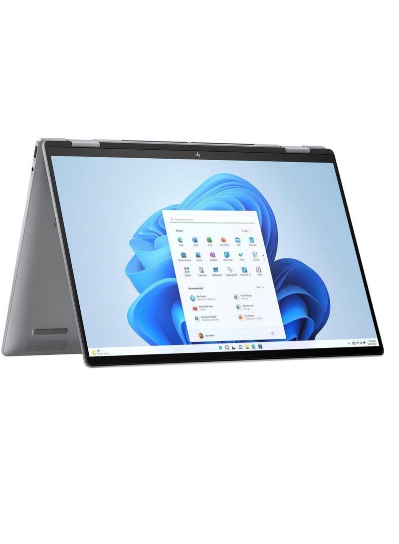 HP - Envy 2-in-1 (Upgraded Version) Laptop With 16-Inch Display, AMD Ryzen 5-8640HS Processor/8GB RAM/512GB SSD/AMD Radeon Graphics/Windows 11 Home English Meteor Silver - Image 1