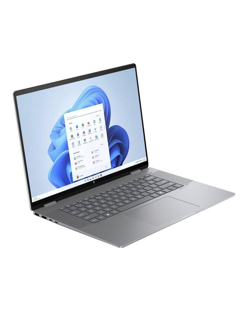 HP - Envy 2-in-1 (Upgraded Version) Laptop With 16-Inch Display, AMD Ryzen 5-8640HS Processor/8GB RAM/512GB SSD/AMD Radeon Graphics/Windows 11 Home English Meteor Silver - Image 1