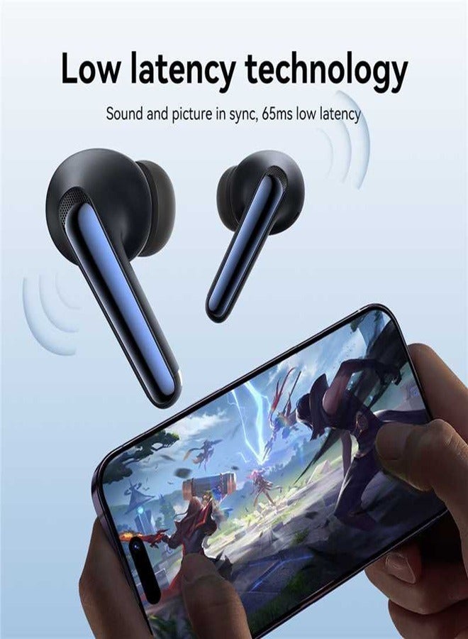 JOYROOM - 500mAh Hi-Fi Sound ANC(Active Noise Cancelling) True Wireless Earbuds With Dual-EQ Mode & Built-in Microphone Black - Image 1