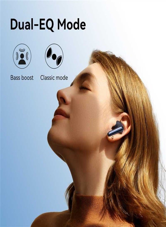 JOYROOM - 500mAh Hi-Fi Sound ANC(Active Noise Cancelling) True Wireless Earbuds With Dual-EQ Mode & Built-in Microphone Black - Image 1