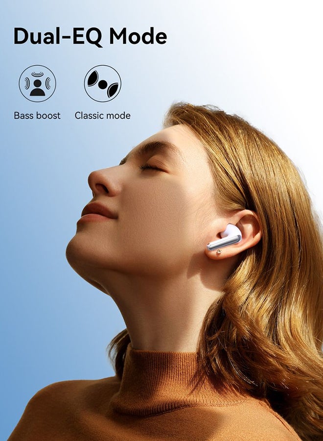 JOYROOM TWS Bluetooth 5.4 Earbuds (Upgraded 2025) – Hi‑Fi Bass (Richer Sound Quality), ANC Active Noise Cancelling (Reduces Background Noise), Dual EQ Modes (Switch Between Deep Bass & Balanced), Dual Mic Calls (Clearer Conversations), 42 hr Playtime, IP54 Waterproof (Sweat & Splash Resistant) For Iphone 16 and Below, Samsung S25 and below and More - Top Quality - Ce Certified Black  - Image 4
