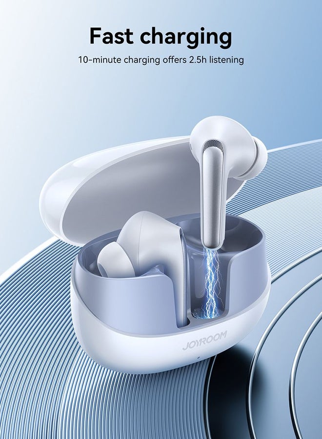 JOYROOM TWS Bluetooth 5.4 Earbuds (Upgraded 2025) – Hi‑Fi Bass (Richer Sound Quality), ANC Active Noise Cancelling (Reduces Background Noise), Dual EQ Modes (Switch Between Deep Bass & Balanced), Dual Mic Calls (Clearer Conversations), 42 hr Playtime, IP54 Waterproof (Sweat & Splash Resistant) For Iphone 16 and Below, Samsung S25 and below and More - Top Quality - Ce Certified Black  - Image 5