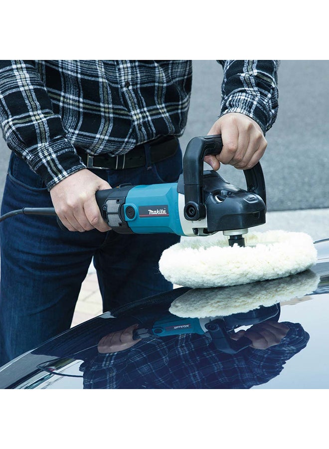 Makita 9237CB Electric Polisher 180mm (7")|1200W|3200rpm Blue / Black - Image 2