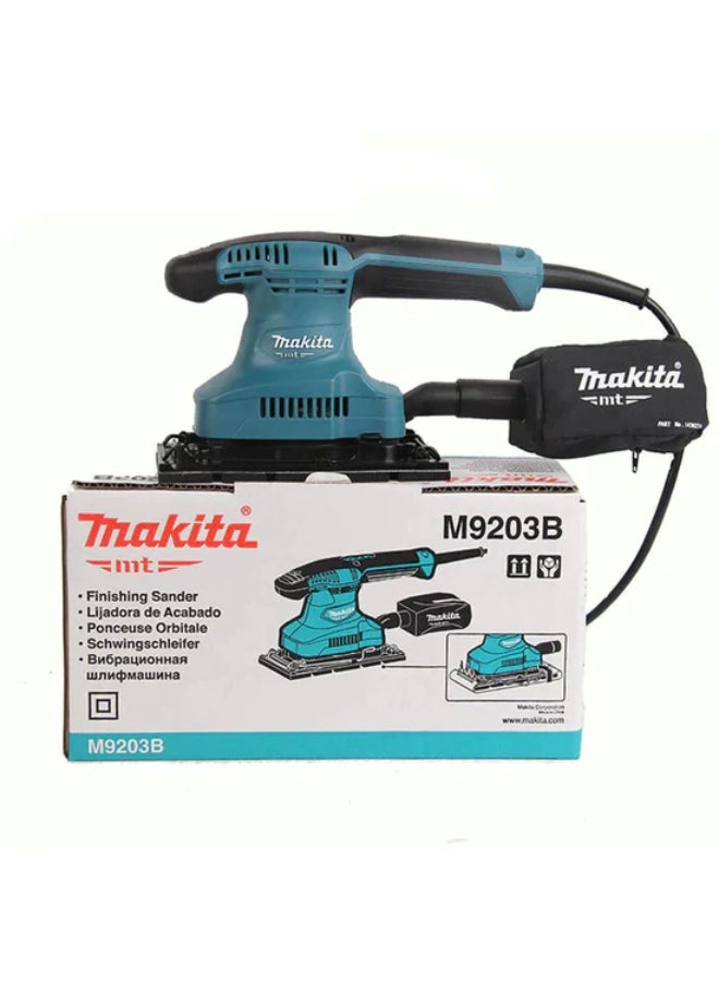 Makita - Mt M9203B Finishing Sander 92X185Mm 190W 220V With Dust Bag Blue - Image 1
