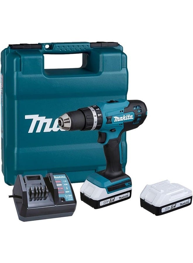 ماكيتا HP488D002 مثقاب قرع لاسلكي للصلب / الخشب / البناء 13 مم 18 فولت 0 ~ 1400 دورة في الدقيقة 1.8 كجم - Image 1