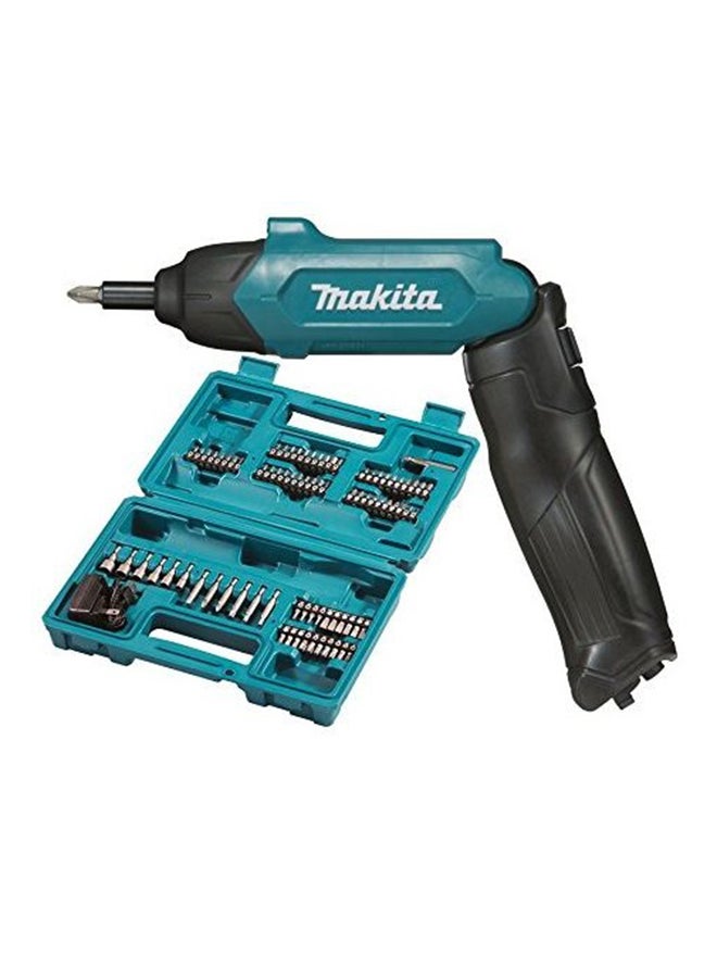 Makita Df001Dw Cordless Screwdriver With Charger Blue  - Image 1