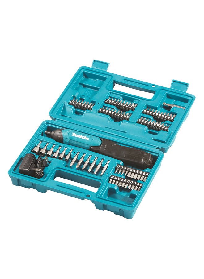 Makita Df001Dw Cordless Screwdriver With Charger Blue  - Image 3