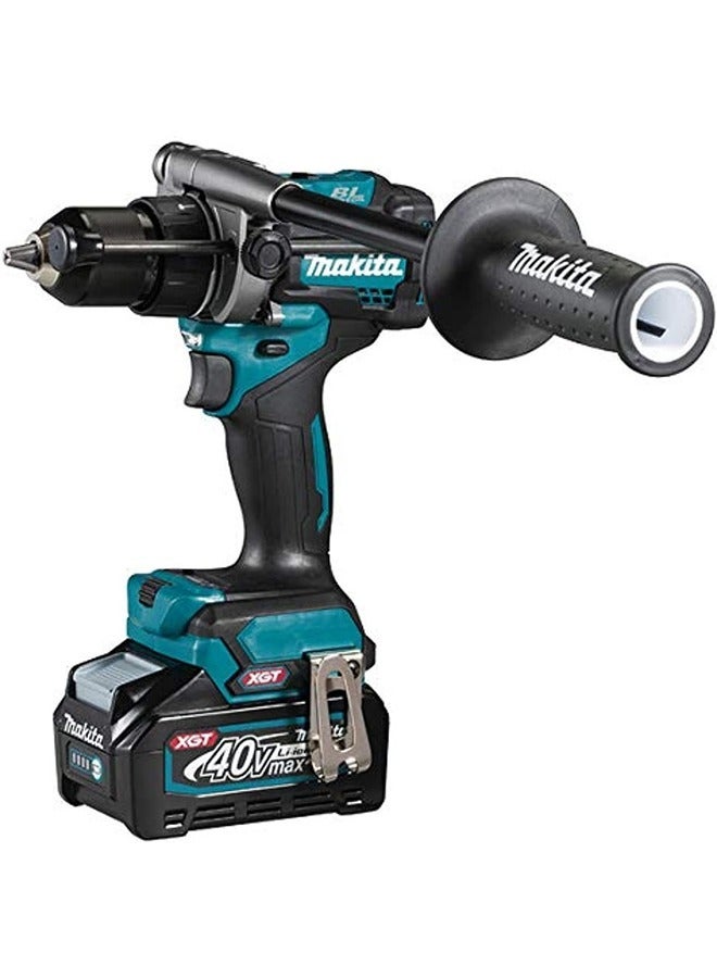 ماكيتا Hp001Gm2 Cordless Percussion Driver Drill 13Mm 40V 2Batteries & Charger Xpt Bl Motor Blue  - Image 1