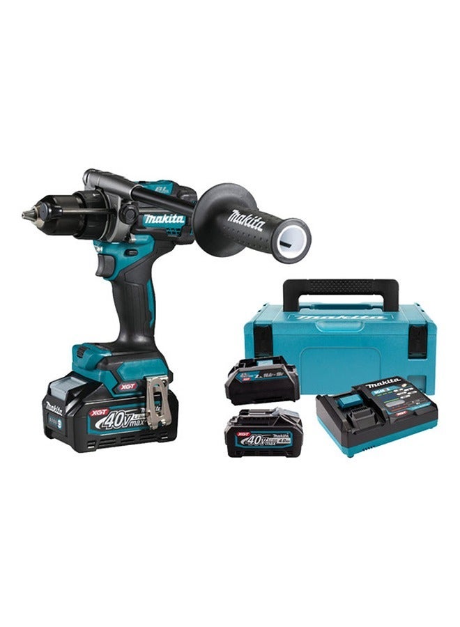 ماكيتا Hp001Gm2 Cordless Percussion Driver Drill 13Mm 40V 2Batteries & Charger Xpt Bl Motor Blue  - Image 3